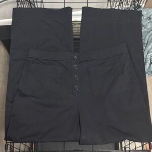 HALARA Women’s Faux Button-Front Pants